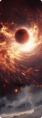 image of Minmatar space imagined by AI